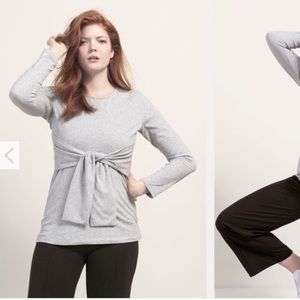 Boob Design Maternity and Nursing Gray Haley Top XL